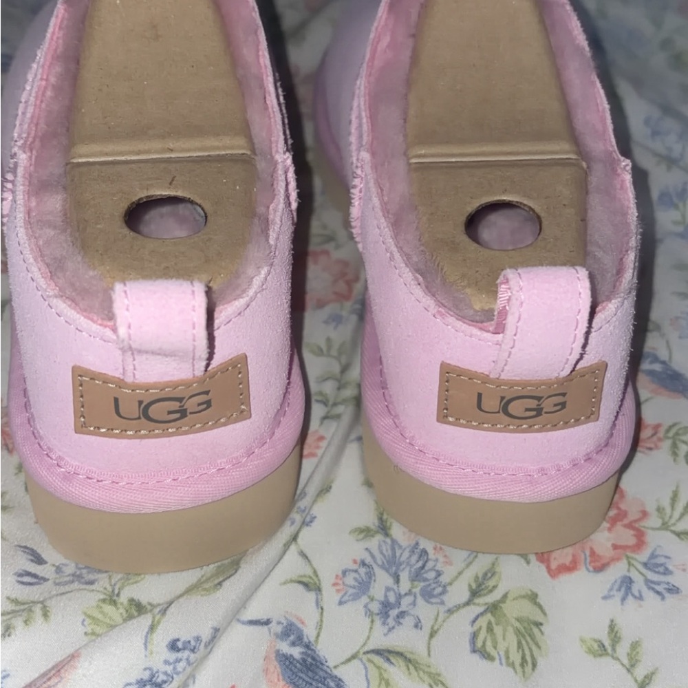 Ugg micro boots pink Shearling-Lined Slippers NWT - image 3